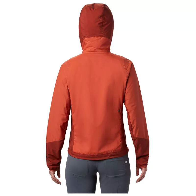 Mountain Hardwear Womens Kor Cirrus Hybrid Hooded Jacket Dark Clay