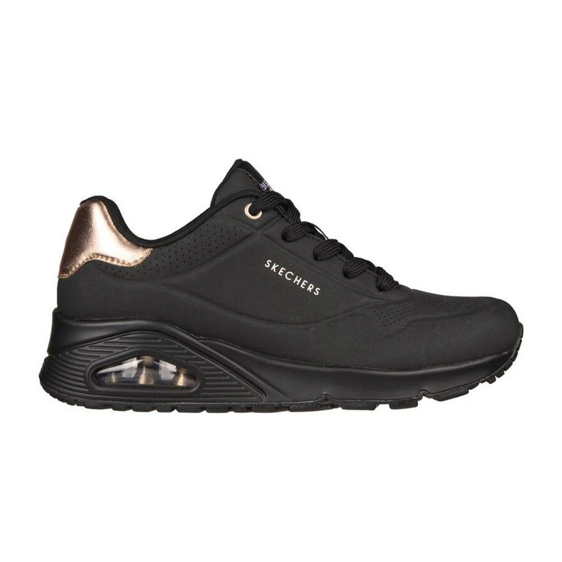 Skechers black casual shoes hotsell