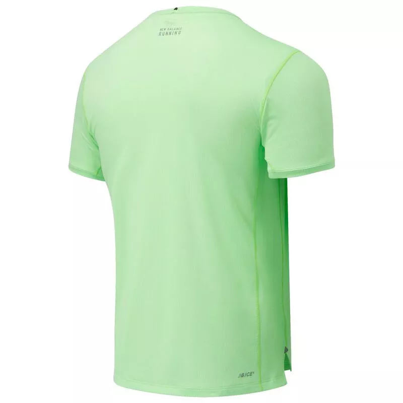 New balance men's heathered short sleeve top hotsell