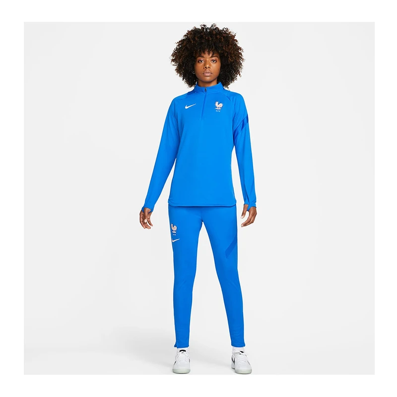 Nike Womens FFF Academy Dril Dri Fit Pullover Blue Sportpursuit