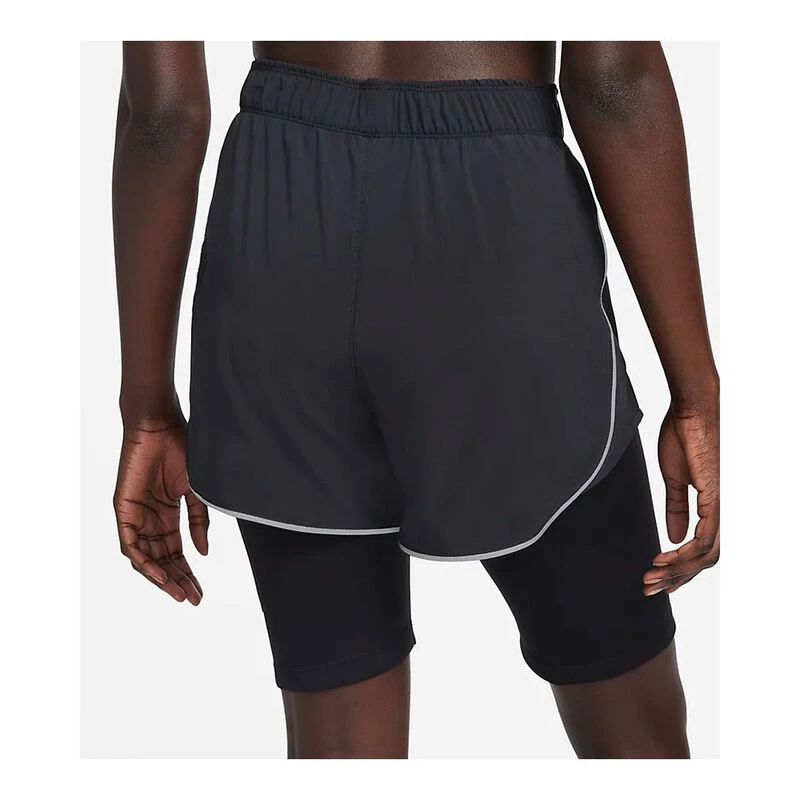 Nike Womens Dri Fit Run Dvn Shorts (Black/Black)