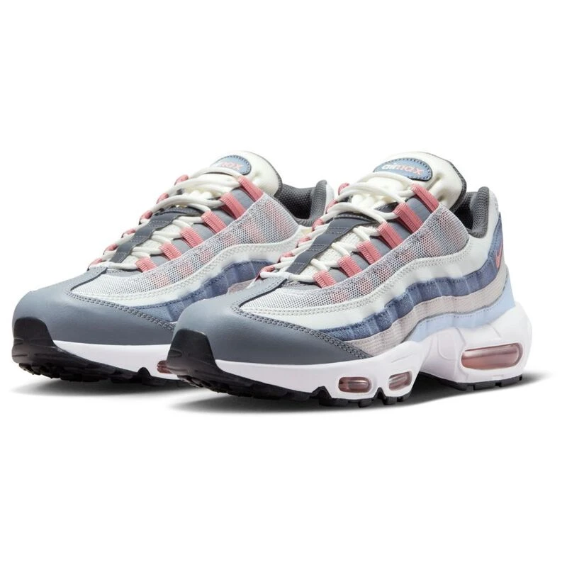 Nike Mens Air Max 95 Casual Shoes Vast Grey Red Stardust Cool Grey