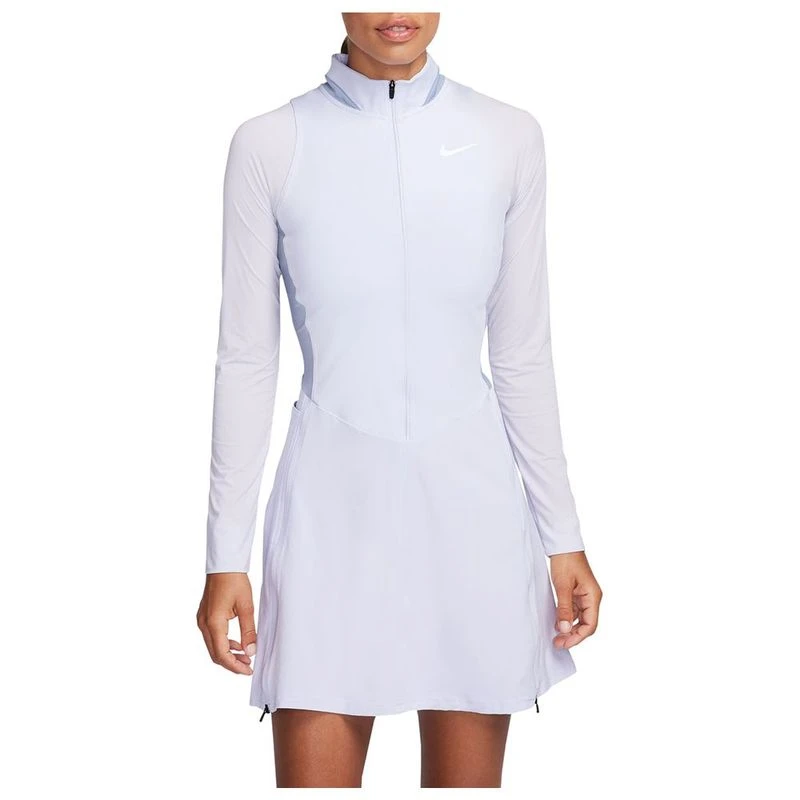 Nike Womens Dri FIT Tour Dress Oxygen Purple Ashen Slate White Spo