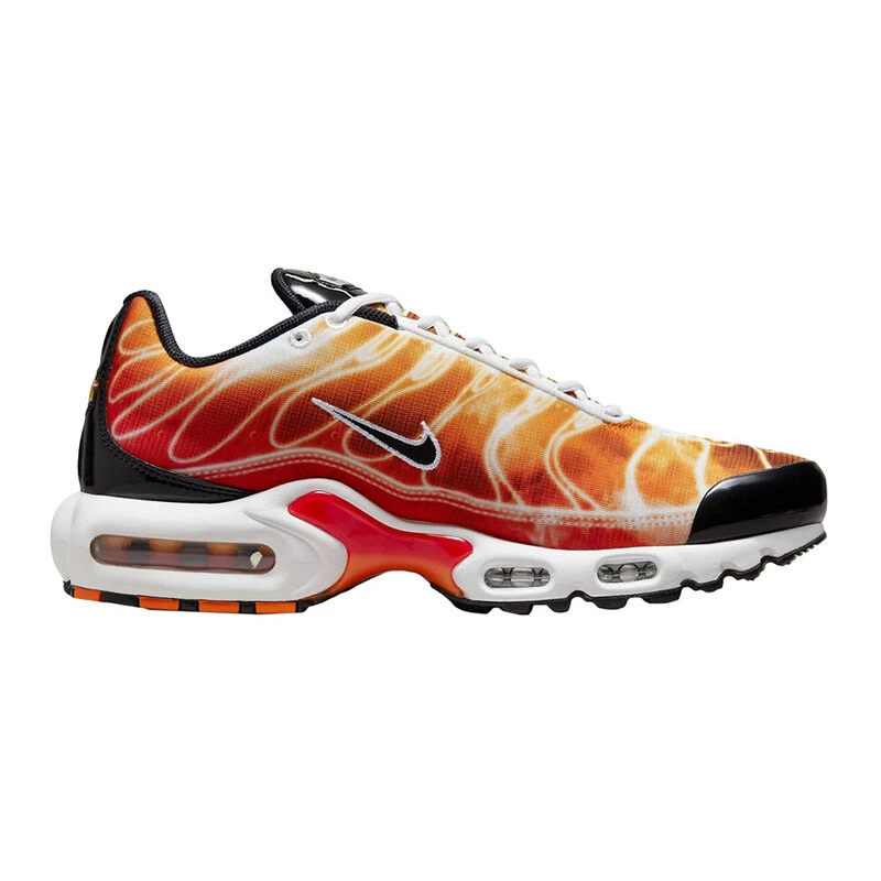 Nike Mens Air Max Plus OG Casual Shoes Red Black Mandarin Solar Flare