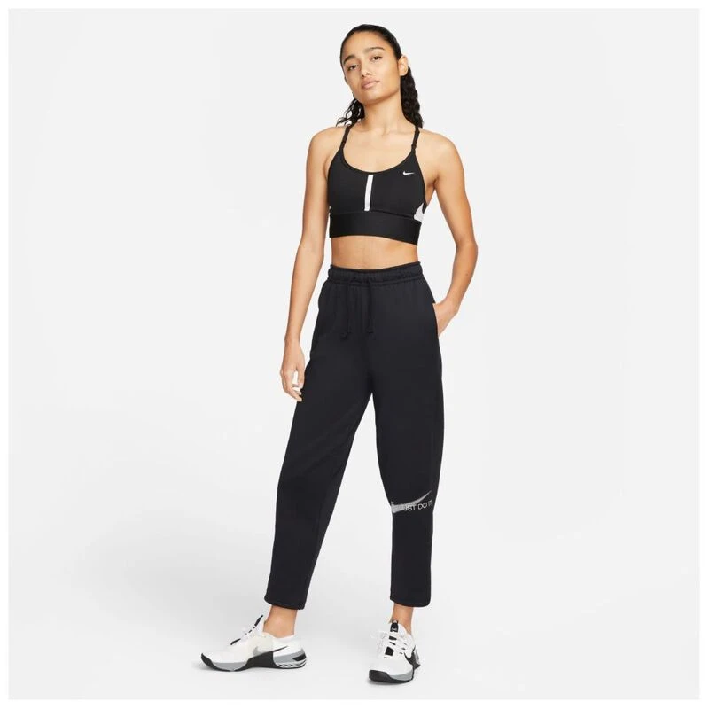 Nike Womens Therma-FIT All Time Trousers (Black/Light Iron Ore/White)