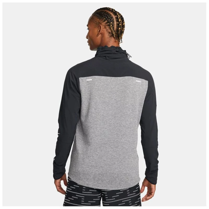 Nike Mens Run Division Sphere Long Sleeve Top (Black/Pure/Reflective S