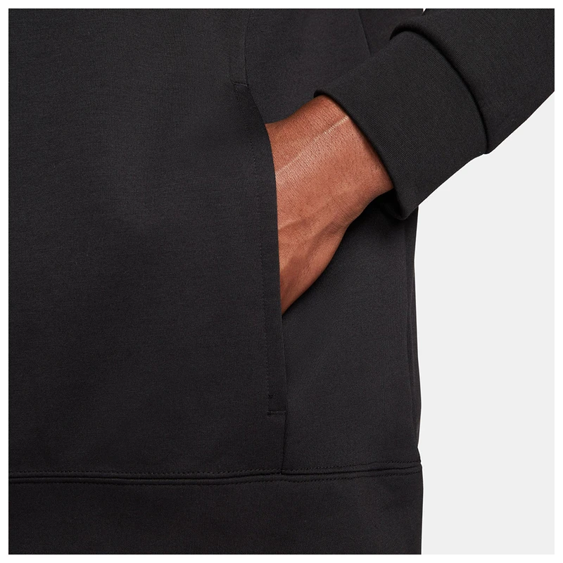 Nike Mens Dri-FIT Dry Long Sleeve Top (Black/Cinnabar) | Sportpursuit.