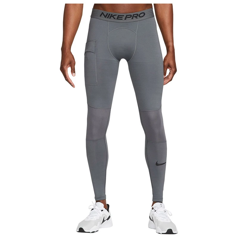Nike Mens Pro Warm Tights (Iron Grey/Black) | Sportpursuit.com