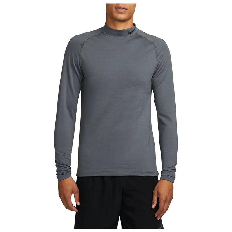 Nike Pro Cool Compression Mock Long Sleeve T-Shirt Dark Blue 