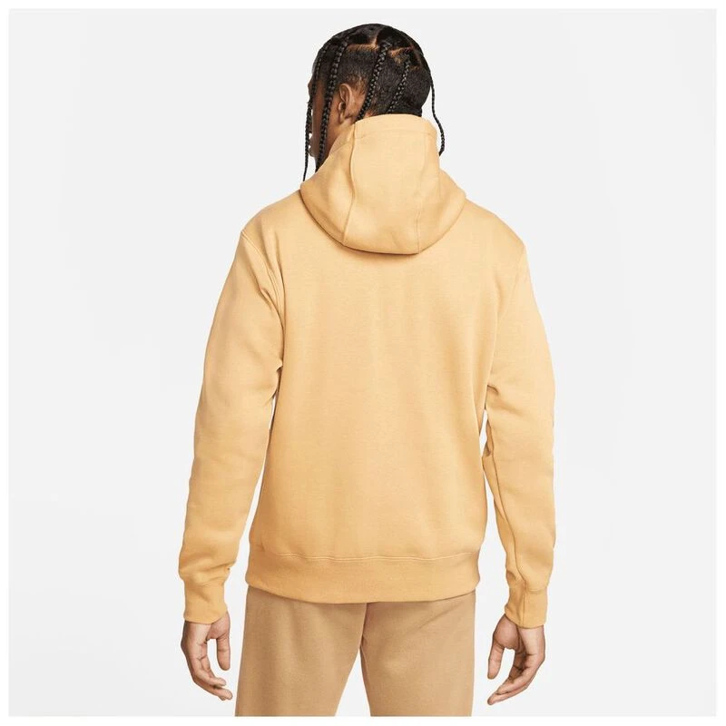 Nike hoodie white and gold sale