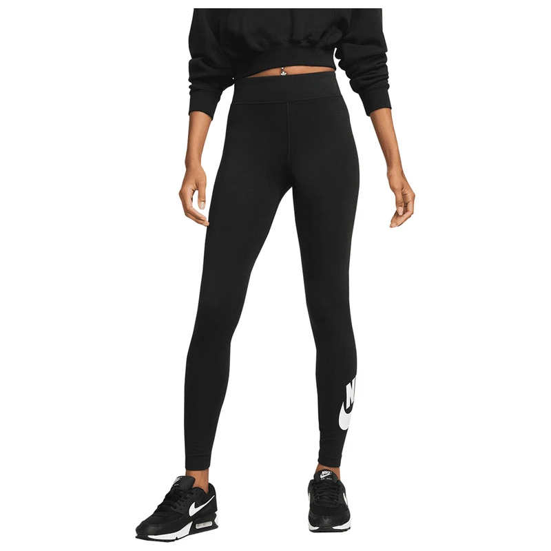 Nike Womens Sportswear High Waisted Tights (Black/White)