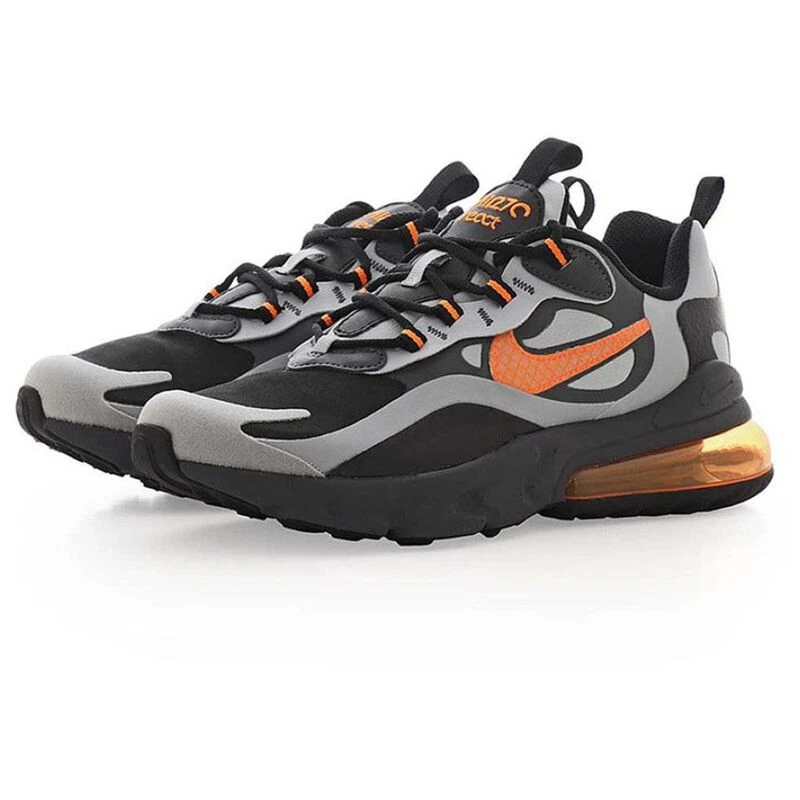 Nike Kids Air Max 270 React Winter GS Casual Shoes Black Total Orange