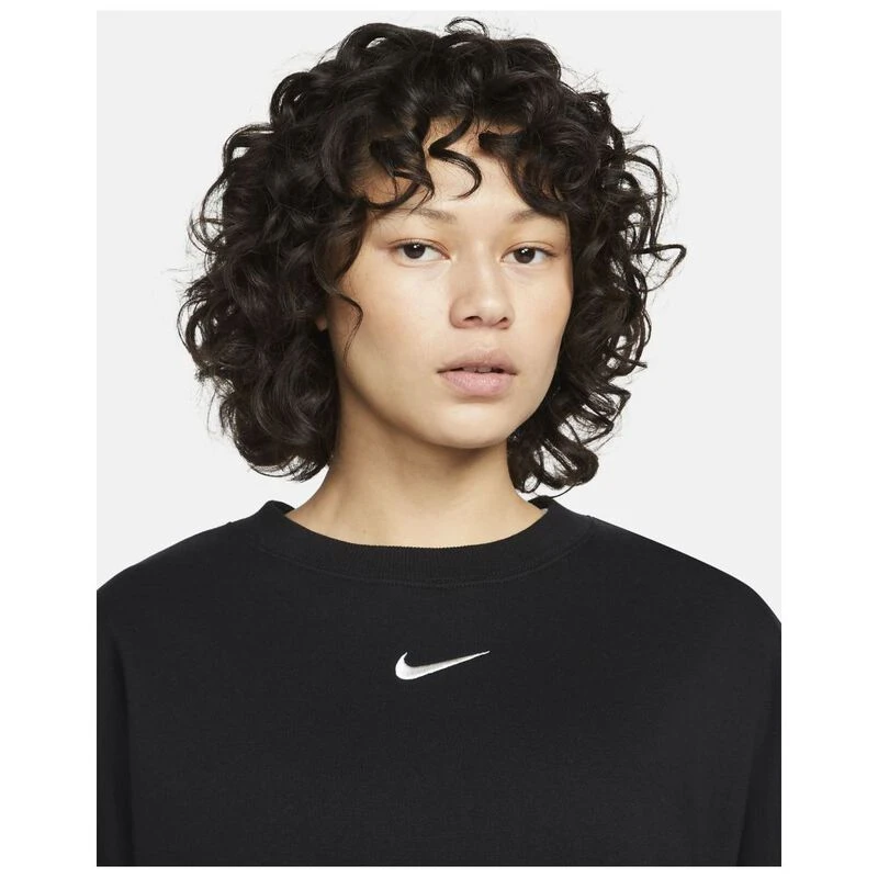 Nike Womens Sportswear Phoenix Fleece Pullover (Black)