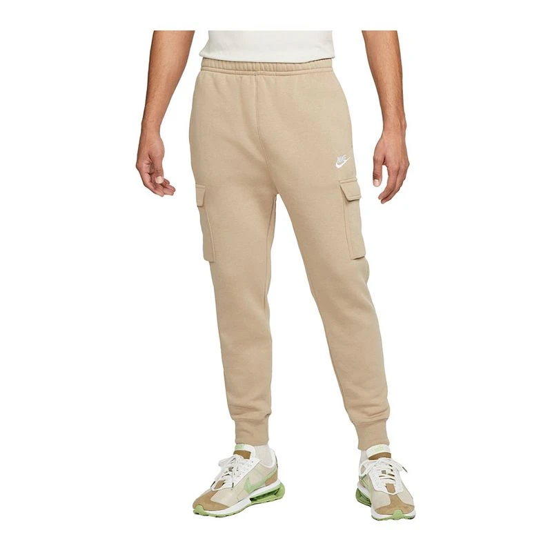 Nike Mens NSW Club Trousers Khaki Khaki White Sportpursuit