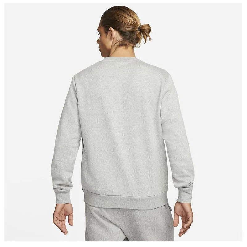 Nike Grey Hybrid Mens Sportswear Long Fleece Sleeve Heather/ Top (Dark
