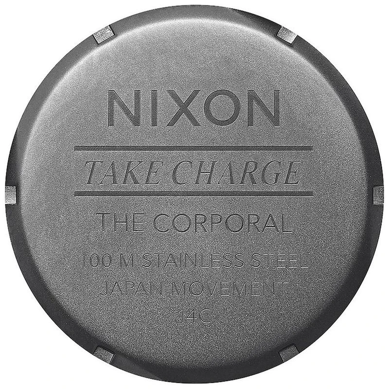 Nixon Mens Corporal SS Watch Gunmetal Blue Crystal Sportpursuit
