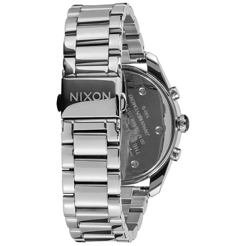Nixon Womens Bullet Chrono 36 Watch Navy Rose Gold Sportpursuit