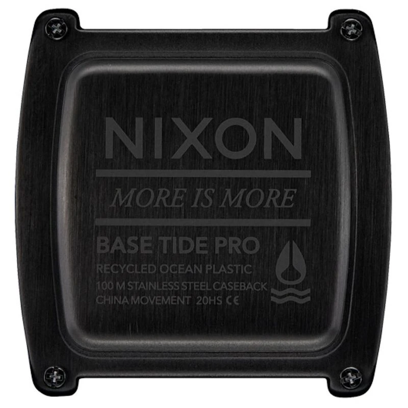 Nixon Mens Base Tide Pro Casual Watch Black Positive Sportpursuit