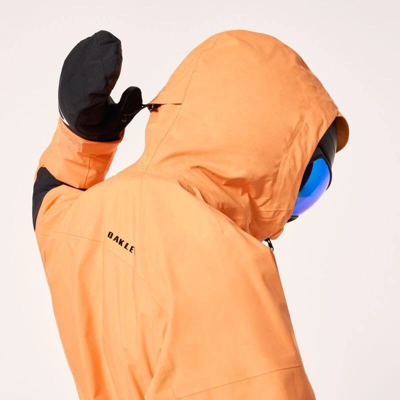 Oakley Mens Bowls Gore Tex Pro Shell Jacket Soft Orange Sportpursu
