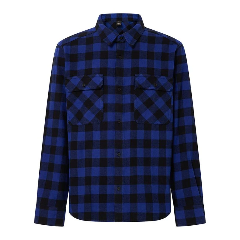 Oakley Chemise 90S Plaid Homme Bleu Black Check privatesportshop.f