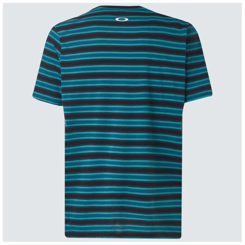 Oakley Mens Tight Stripe T-Shirt (Green Pool) | Sportpursuit.com