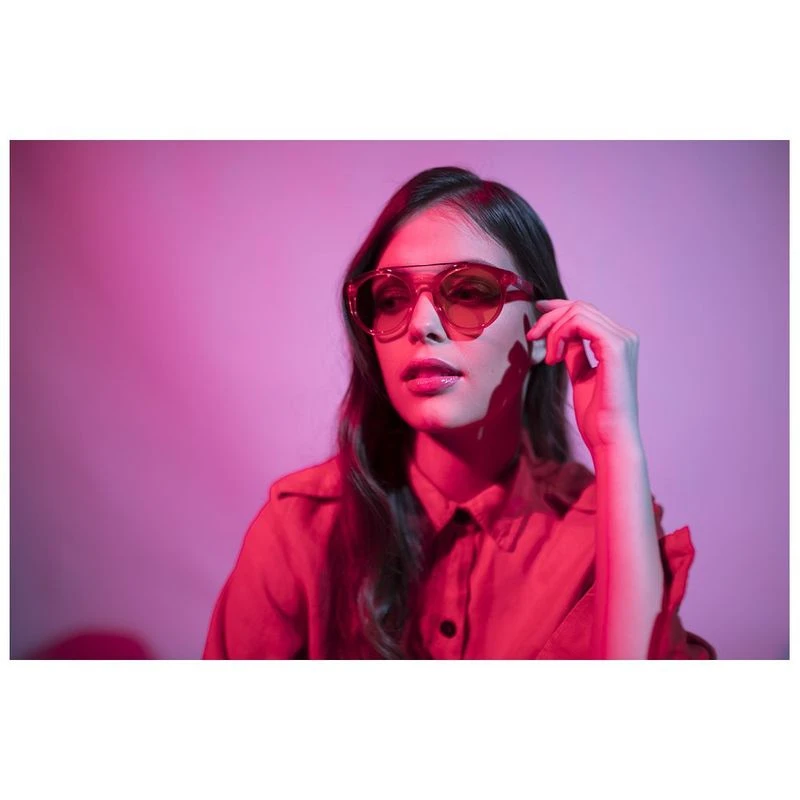 Ocean Tiburon Polarised Sunglasses Transparent Red Space Red Lens