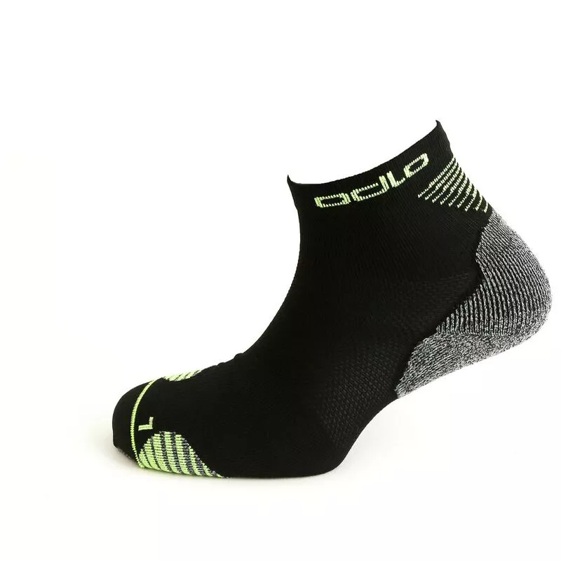 Odlo Ceramicool Quarter Socks (3 Pack - Black/Multi)