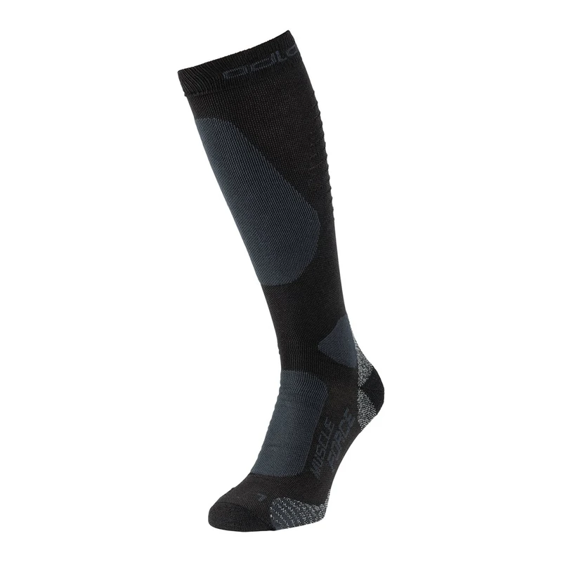 Odlo Over Calf Primaloft Muscle Force W Socks (Black/Odlo Graphite Gre