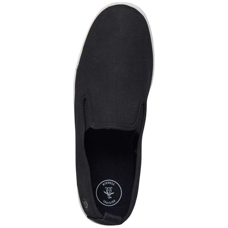 Original Penguin Mens Norris Canvas Shoes Black Sportpursuit