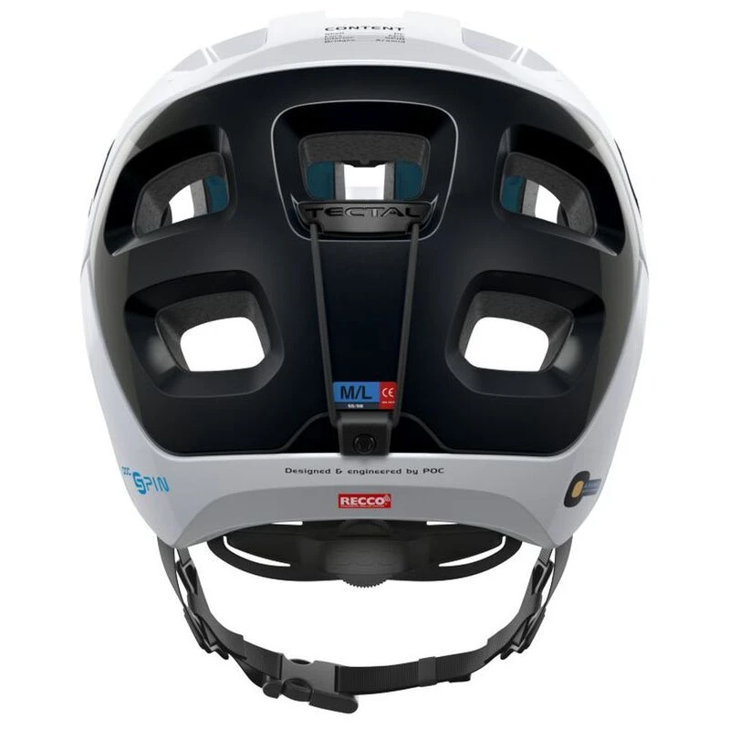 POC Tectal Race SPIN MTB Helmet (Hydrogen White/Uranium Black) Sport