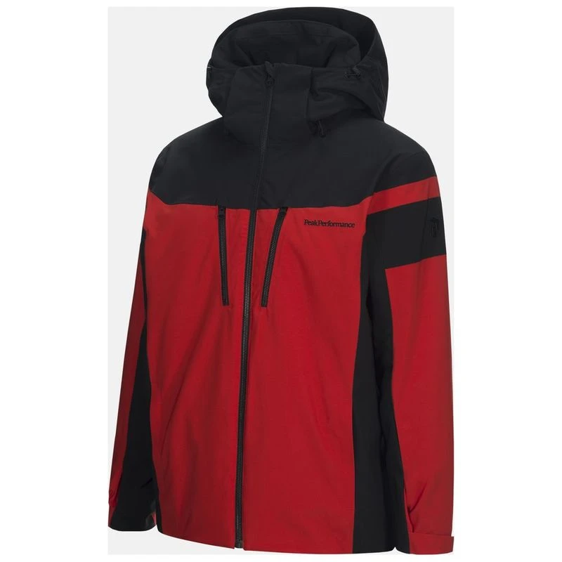 Men's padded hipecore+ maroon ski jacket hot sale