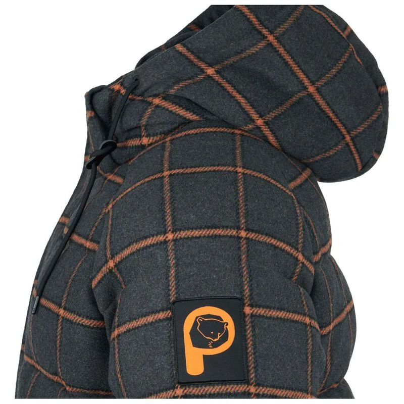 Penfield Mens Longline Check Jacket (Ebony)