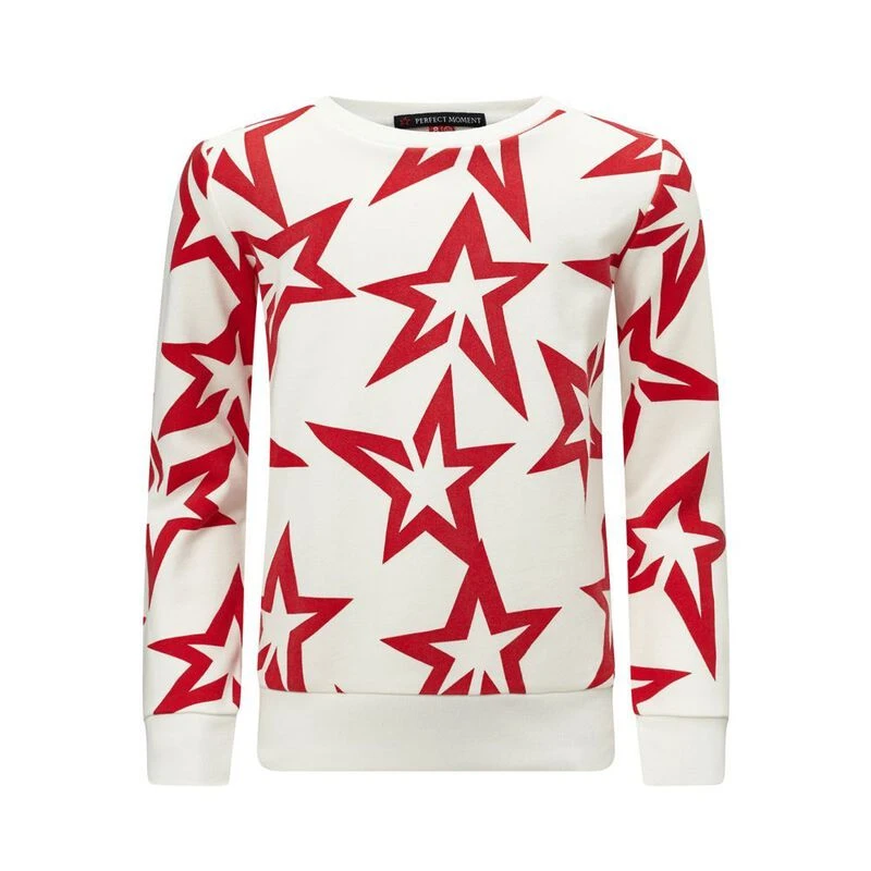 PerfectMoment Kids Starlight Pullover Snow White Red Starlight Spo