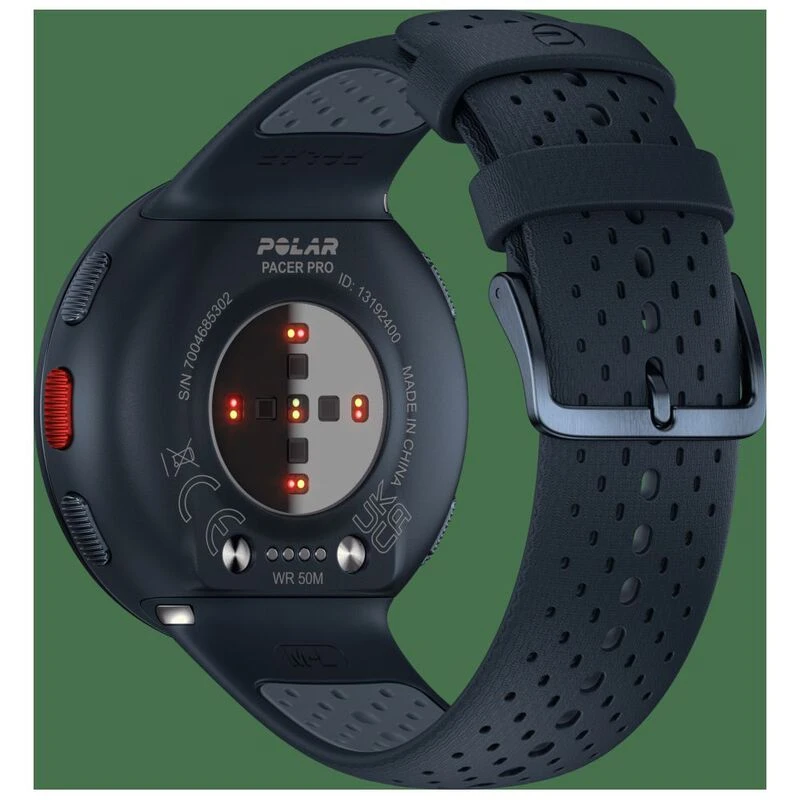 Polar Pacer Pro Advanced GPS Running Watch, Grey/Black 