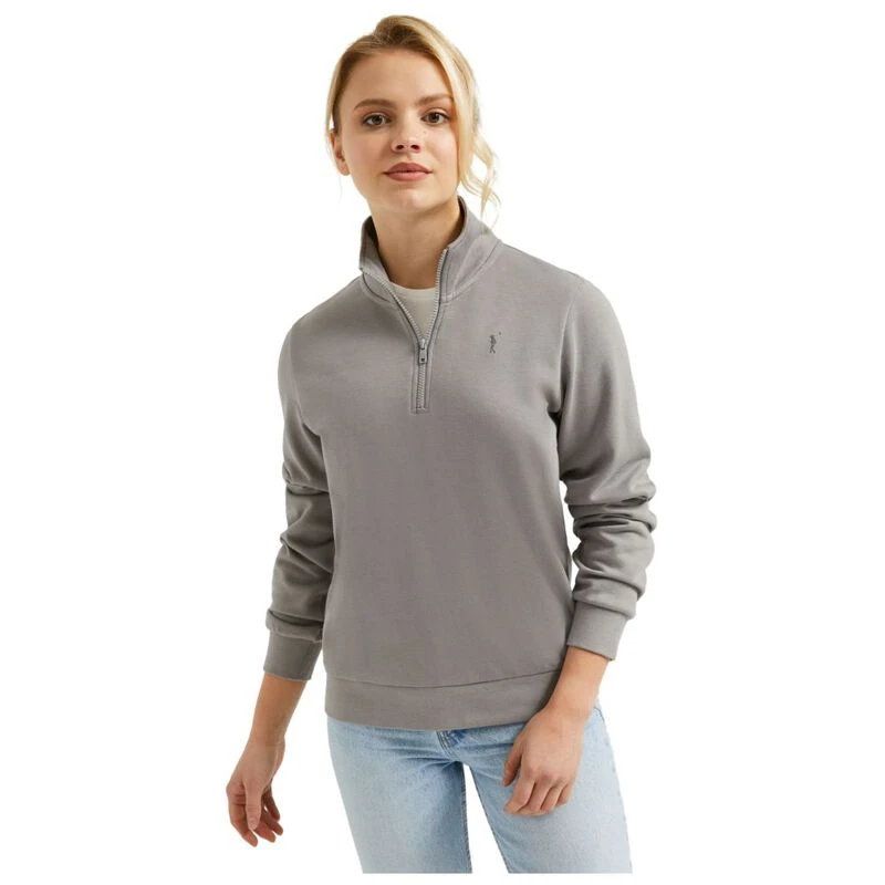 PoloClub Rigby Go Zipper Neck Dames Trui Grijs privatesportshop