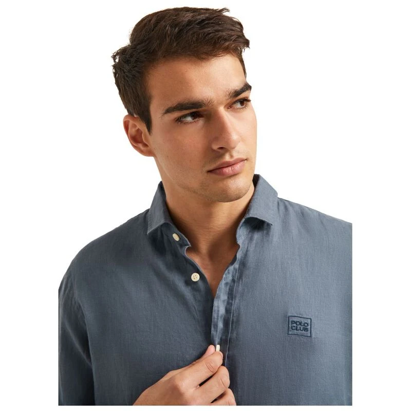 Denim polo shop club