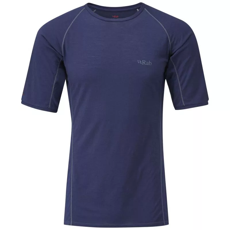 Rab Mens Merino 120 Short Sleeve Top Twilight Sportpursuit