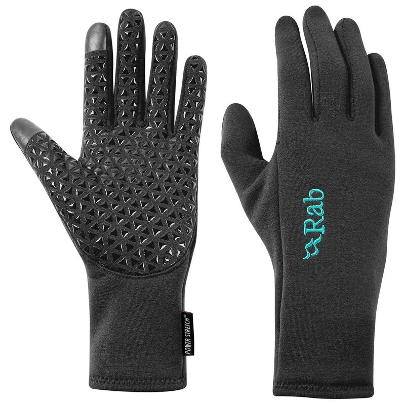 Rab Womens Power Stretch Contact Grip Gloves (Beluga) Sportpursuit.c