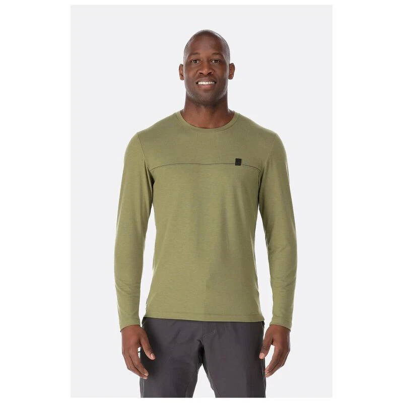 Rab Mens Lateral Long Sleeve T-Shirt (Chlorite Green) | Sportpursuit.c