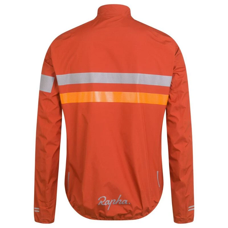 Rapha Mens Brevet Gore Tex Rain Jacket Brick Sportpursuit