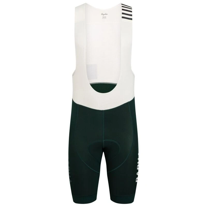 Rapha Mens Pro Team Winter Bib Shorts (Dark Green/Off-White) | Sportpu
