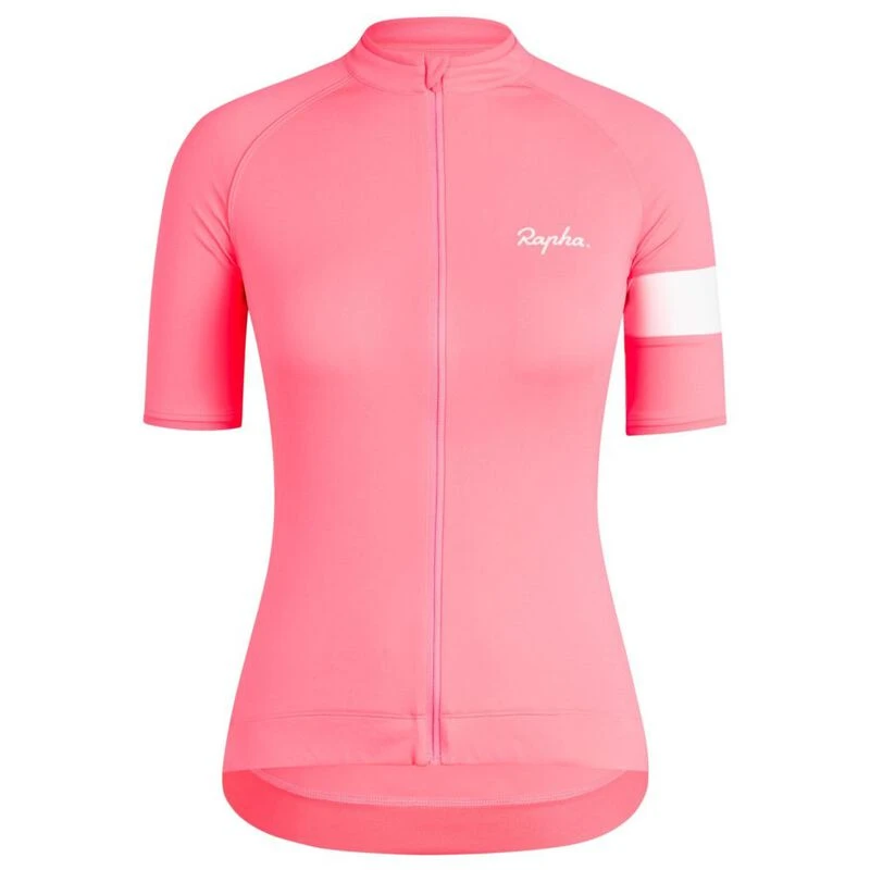 Rapha Womens Core Jersey High Vis Pink Sportpursuit