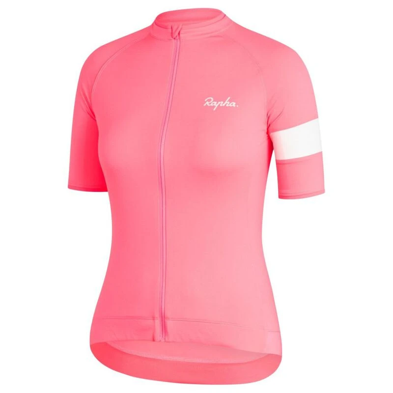 Rapha Womens Core Jersey High Vis Pink Sportpursuit