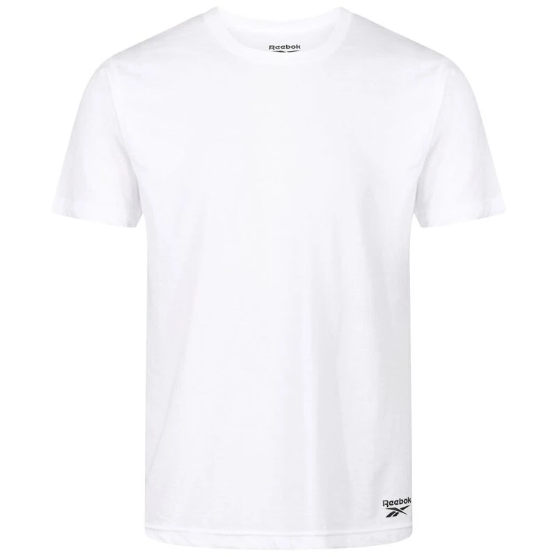 Reebok Mens Crew T-Shirt (Black/White/Grey Marl - 3 Pack)