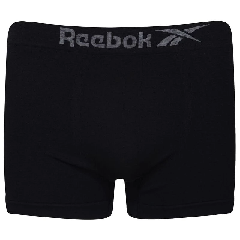 Reebok Mens Seamless Pack of 3 Underwear (Black/White/Grey Marl)
