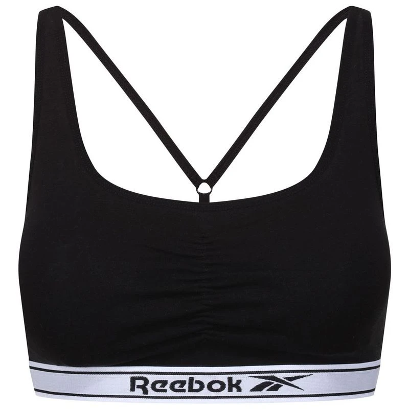 Reebok Womens RBK Sports Bra Black Sportpursuit
