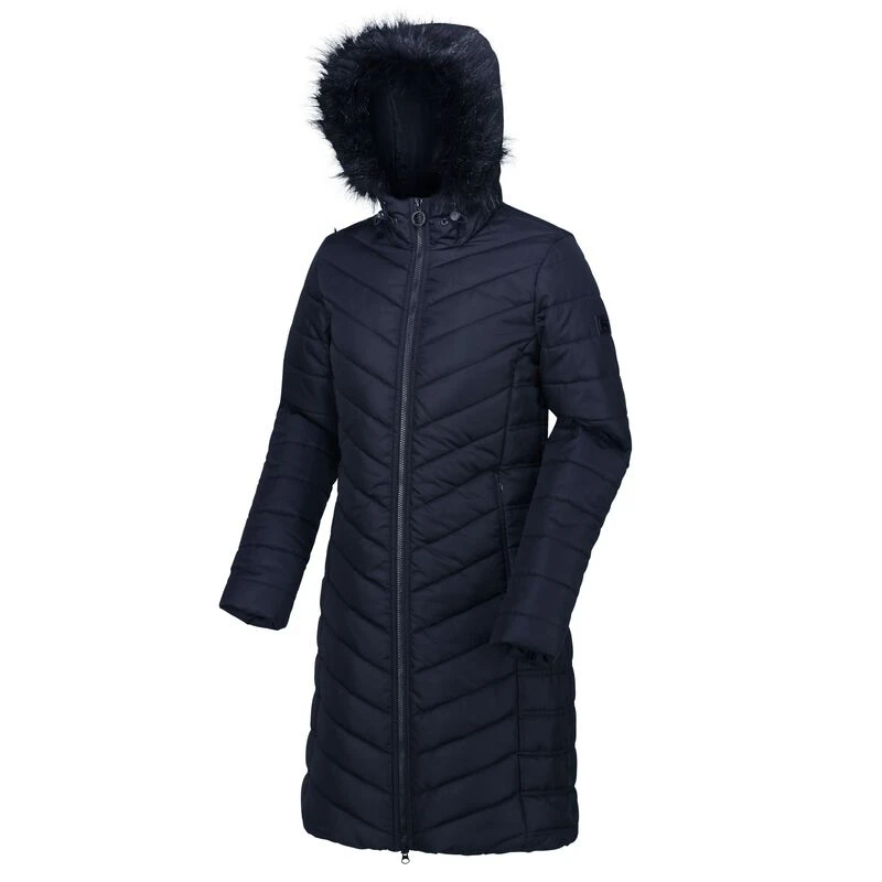 Regatta Womens Fritha Insulated Quilted Parka Jacket (Navy) Sportpur