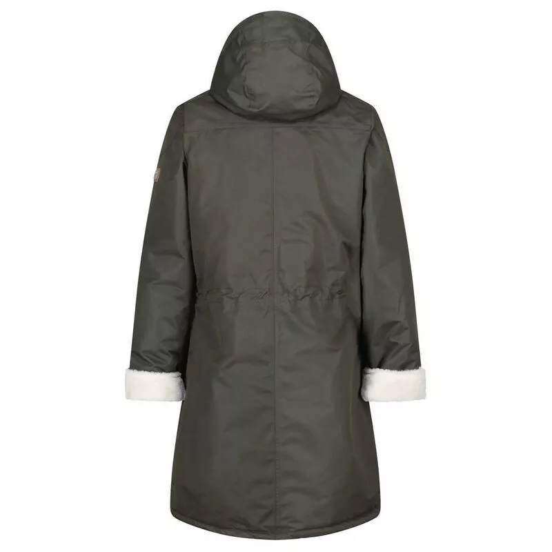 Regatta Womens Romina Waterproof Jacket Dark Khaki Light Vanilla S