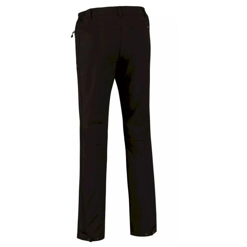 Regatta Mens Geo II Softshell Walking Trousers-Short Leg (Black) | Spo