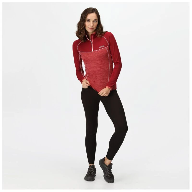 Snowdon Womens Thermal Base Layer Legging Cerise Fairisle